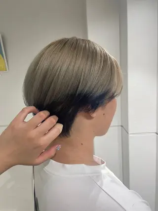 ショート カラー 髪質改善✨艶カラー 🎀moka🎀のヘアスタイル