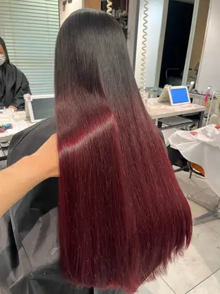ロング カラー ❤️ブリーチ暖色カ ラー❤️NAOのヘアスタイル