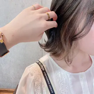 ショート カラー 暗髪/艶髪/Ono .のヘアスタイル