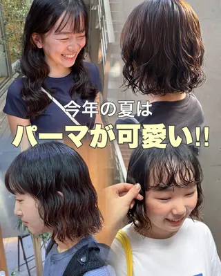 ショート パーマ 大橋 芽衣のヘアスタイル