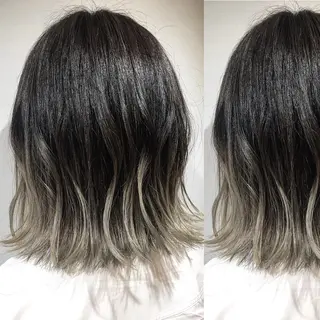 ミディアム カラー box mico. mutsumiのヘアスタイル