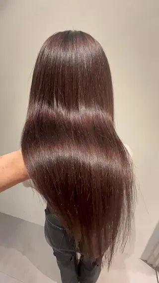 ロング カラー ハイトーン 永田翔華のヘアスタイル