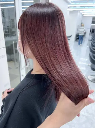 カラー 夏の暖色カラー💞 渋谷FRUITSのヘアスタイル
