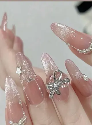 ネイル ATULA Nail 💅チップ長さだしのネイルデザイン