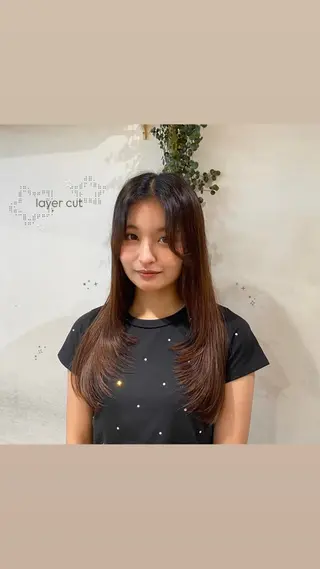 ロング 【nail /暖色 カラー】ナナコ🎀のヘアスタイル