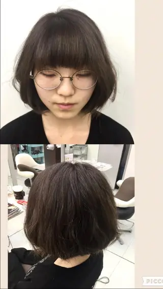 ミディアム カラー 岩崎 裕司のヘアスタイル