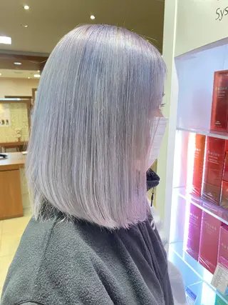 ミディアム カラー ヘアアレンジ 🌈haru🌻 藤沢ハイトーン🌈のヘアスタイル