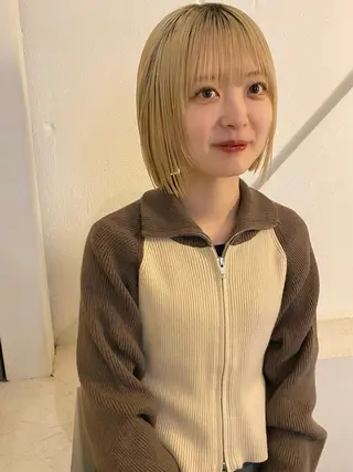 ショート カラー 森貴裕/ベージュ/ パーマ/オリーブのヘアスタイル