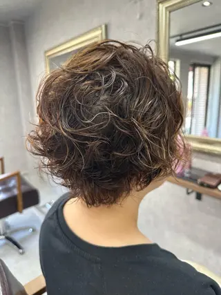 ショート パーマ Lien 深井店のヘアスタイル