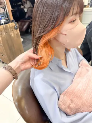 ミディアム カラー ✨カラー支持No.1 🧸ワキ カナコ🧸のヘアスタイル