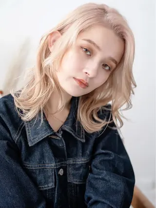 ミディアム カラー teddy（テディ）所属・村瀬 茜のヘアスタイル