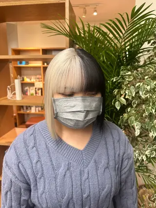 カラー ブリーチカラー/ わきたちえ🌻のヘアスタイル