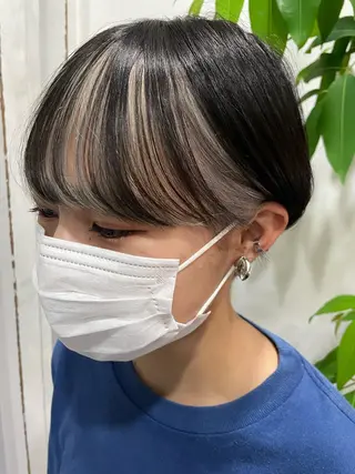 ショート カラー 【店長】インナー指名 No.1戸塚優思のヘアスタイル