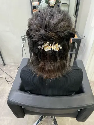 ミディアム ヘアアレンジ Cecil hair所属・yui/パーマ/ メンズカットのヘアスタイル