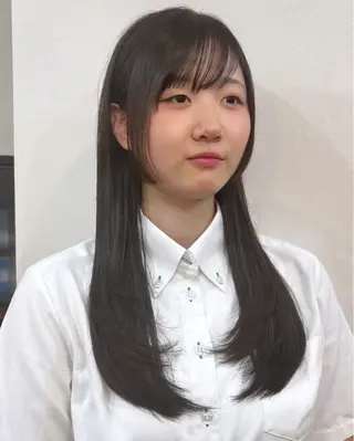 ロング 韓国ヘア 🎀華澄のヘアスタイル