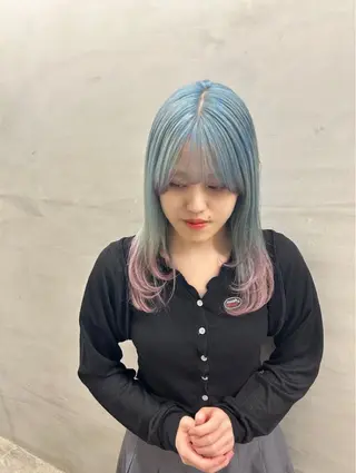 セミロング 🍭韓国ヘア🍒 くびれ巻き/コウタのヘアスタイル