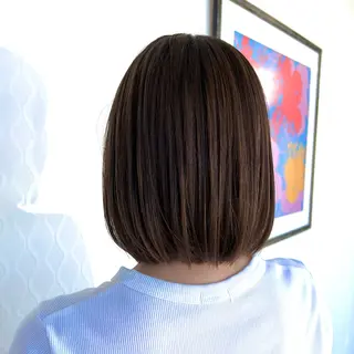 ミディアム カラー 大石 祐那のヘアスタイル