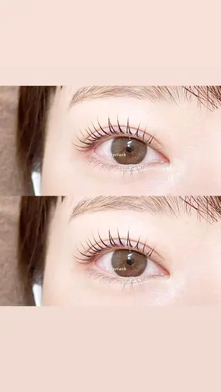 セミロング カラー パーマ ヘアアレンジ メンズ キッズ ネイル マツエク・マツパ アイブロウ 𝑹 eyelashのマツエク・マツパデザイン