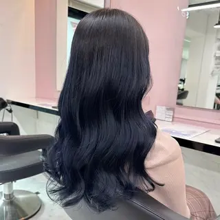 ロング カラー 韓国っぽ♡寒色/暗髪 🫧MOEKA🦋のヘアスタイル