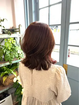 ミディアム カラー Yoshida Yukoのヘアスタイル