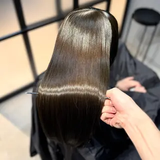 ロング カラー ブリーチなし Ⅰ 髪質改善カラーのヘアスタイル