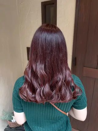 セミロング 大庭 萌瑚のヘアスタイル