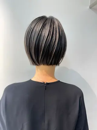 カラー RIN パーマ/暖色カラーのヘアスタイル