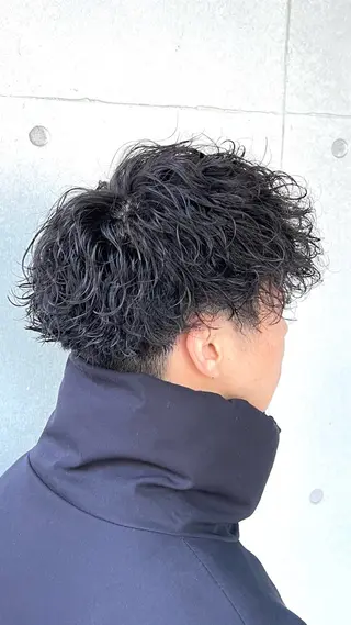 ショート パーマ メンズ 湘南のパーマ職人 🔥清水琉葵🔥のヘアスタイル