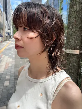 ミディアム 穂積 大二朗のヘアスタイル