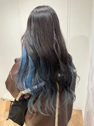 ミディアム カラー 新宿/レイヤー/ ブリーチ/西川翔真のヘアスタイル