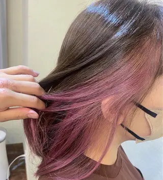 セミロング カラー yamaguchi kのヘアスタイル