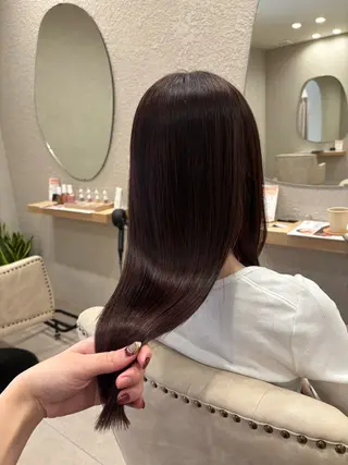 ロング 透明感カラー⭐️🌈 野村玲美のヘアスタイル