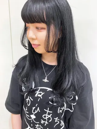 ロング カラー ayaka #パーマ#アレンジのヘアスタイル