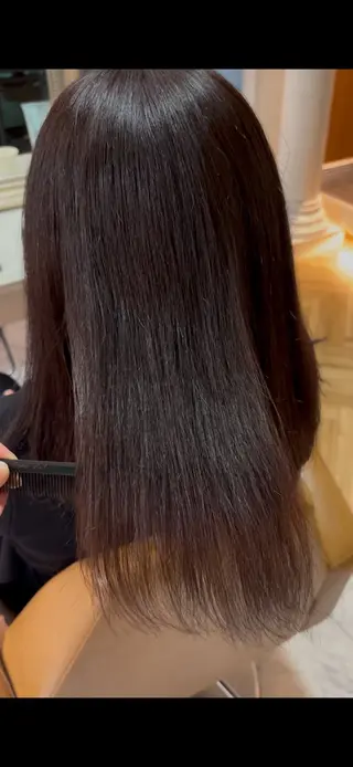 セミロング 透明感カラー🫧 あいりのヘアスタイル
