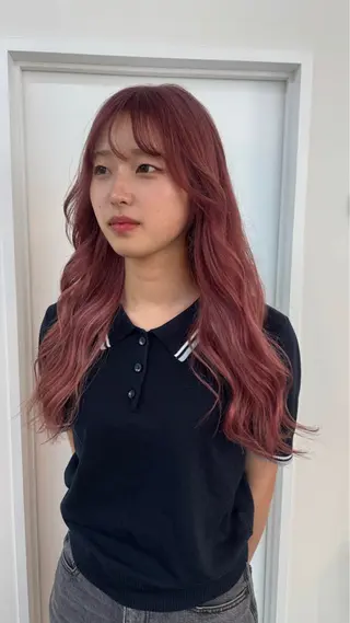 カラー yuzuha/韓国風 / 透明感カラー🎀のヘアスタイル