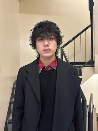 パーマ メンズ ☕️結【suii.】 ボブ/ヘアセット☕️のヘアスタイル