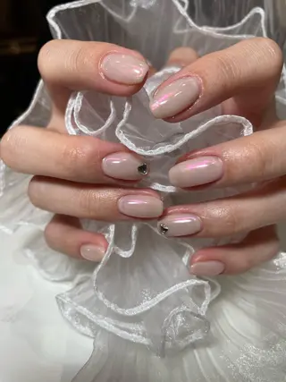 ネイル るか/透明感 カラー/アレンジのヘアスタイル