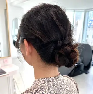 ミディアム lemiie ayusaのヘアスタイル