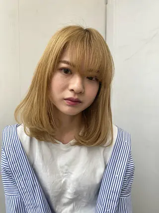 ミディアム カラー BLENDby happiness所属・KAORU/絹髪 /髪質改善/奈良のヘアスタイル