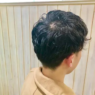 ショート パーマ メンズ 福元友梨 ディレクター✂️のヘアスタイル