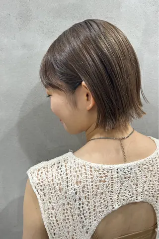 ショート カラー 巻けるケア縮毛矯正✨ ケアカラー✨山下のヘアスタイル