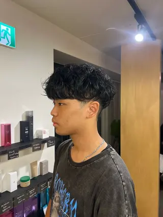 パーマ メンズ fifth神宮前 HIN★T★のヘアスタイル