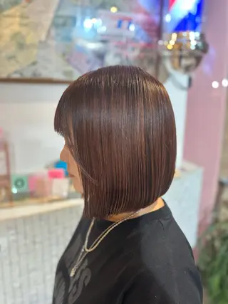 ショート カラー 艶盛れ透明感カラー/ kanna🖤のヘアスタイル