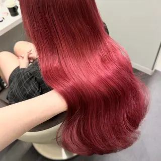 ロング カラー ヘアアレンジ メンズ 🌟🍒ハイトーン 韓国ヘア/ユウミのヘアスタイル