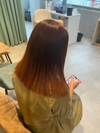 セミロング カラー Marin🔖 /学生人気No. 1のヘアスタイル