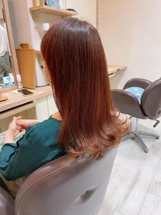 セミロング カラー 清水 有実子のヘアスタイル