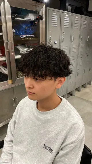 ショート パーマ メンズ fifth 阿部楓のヘアスタイル