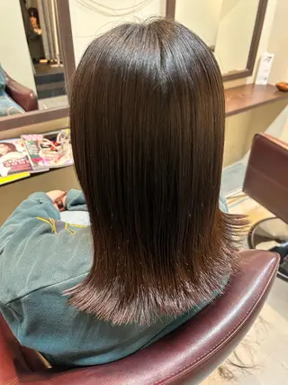 ミディアム 水谷 菜央のヘアスタイル