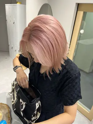 ショート ハイトーン/メンズ/ ボブ RINのヘアスタイル