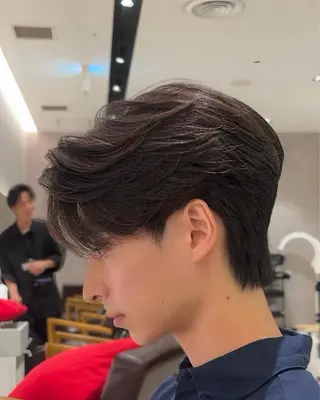 パーマ メンズ 常原 悠希のヘアスタイル